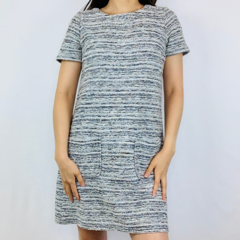 Loft Dress Knitted Textured Shift Dress